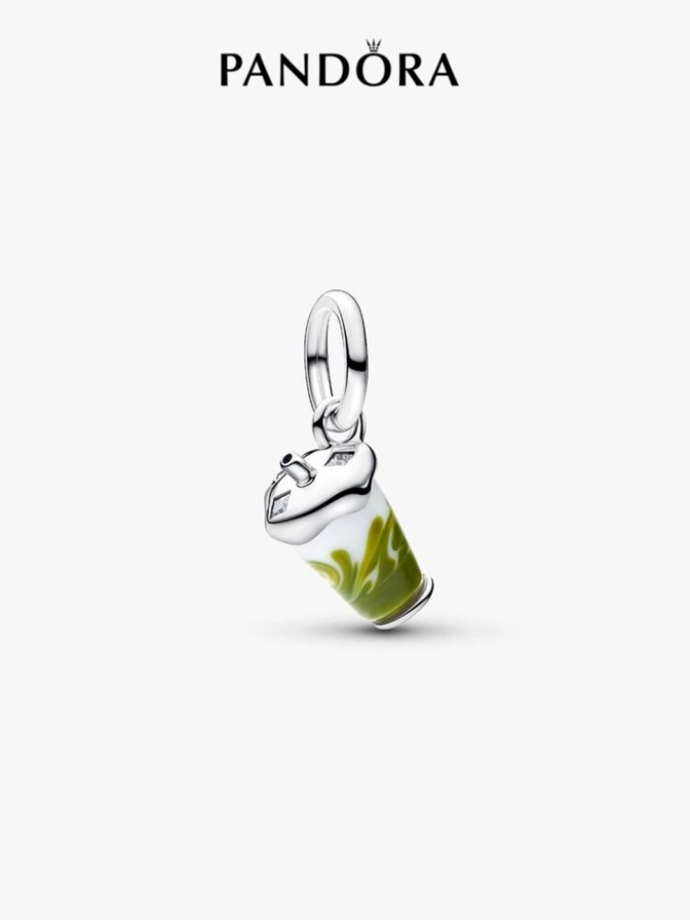 Pandora  Iced Matcha Latte Murano Glass Dangle Charm